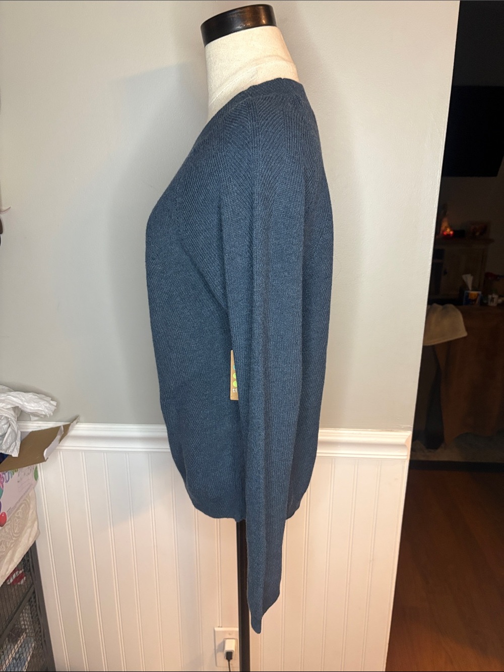 Title Nine Women's Slate Blue Crewneck Sweater - Picture 2 of 8